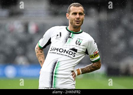 Sydney, Australien. 05th. Februar 2022. 5th. Februar 2022 : CommBank Stadium, Sydney, Australien; A-League Football Sydney Wanderers versus Western United; Alessandro Diamanti von Western United Credit: Action Plus Sports Images/Alamy Live News Stockfoto