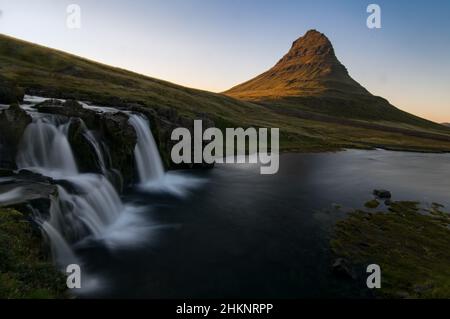 Kirkjufellsfoss in Island Stockfoto