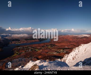 Spektakuläre Berge bei epischen Lichtverhältnissen Stockfoto