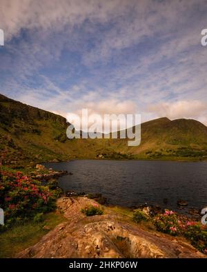 Spektakuläre Berge bei epischen Lichtverhältnissen Stockfoto