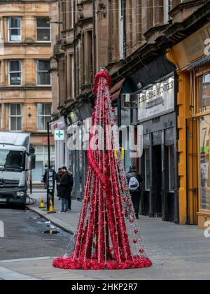 Glasgow, Schottland, Großbritannien. 13th. Januar 2022: Hinter den Kulissen des Batgirl-Sets in Glasgow. Stockfoto