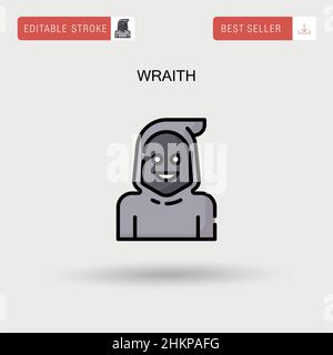Symbol für „Wraith Simple Vector“. Stock Vektor