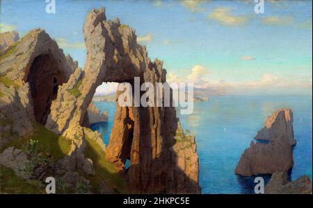 Natural Arch at Capri von William Stanley Haseltine (1835-1900), Öl auf Leinwand, 1871 Stockfoto