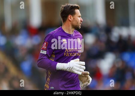 5th. Februar 2022 : Weston Homes Stadium, Peterborough, Cambridgeshire, England; FA Cup Football, Peterborough gegen Queens Park Rangers; David Marshall von Queens Park Rangers Stockfoto