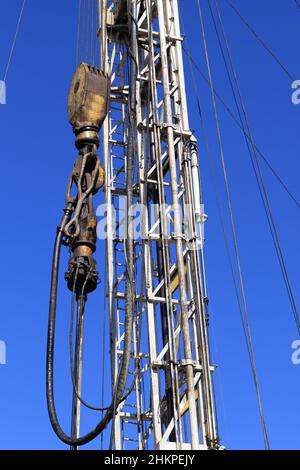 Dies ist Teil von Bohrer Derrick, USA, Ohio Stockfoto