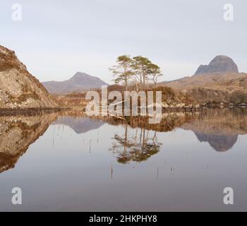 Loch Druim Suardalain Stockfoto