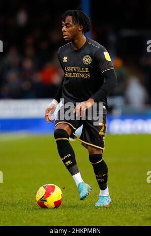 5th. Februar 2022 : Weston Homes Stadium, Peterborough, Cambridgeshire, England; FA Cup Football, Peterborough gegen Queens Park Rangers; Moses Odubajo von Queens Park Rangers Stockfoto