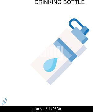 Trinkflasche einfaches Vektorsymbol. Illustration Symbol Design-Vorlage für Web mobile UI-Element. Stock Vektor