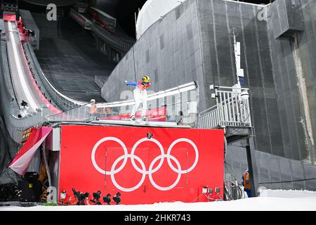 Illustration während der Olympischen Winterspiele Peking 2022, Skispringen, Frauen-Normalschanze am 5. Februar 2022 im Genting Snow Park in Zhangjiakou, Provinz Hebei in China - Foto: Osports/DPPI/LiveMedia Stockfoto