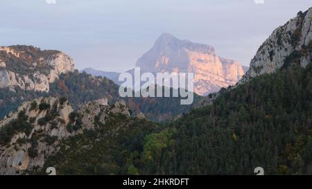 Der Blick vom Anisclo Canyon Aussichtspunkt Stockfoto