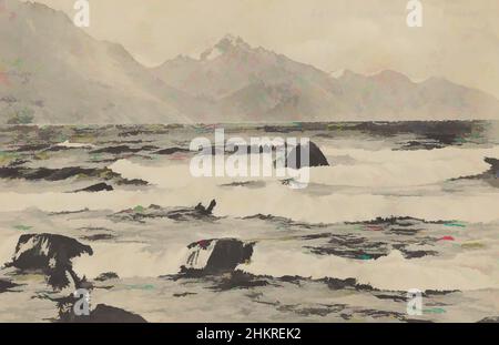 Kunst inspiriert von Einer frischen Brise, Lake Wakatipu, Muir & Moodie Studio, Fotostudio, 1900-1903, Dunedin, Klassische Werke, die von Artotop mit einem Schuss Moderne modernisiert wurden. Formen, Farbe und Wert, auffällige visuelle Wirkung auf Kunst. Emotionen durch Freiheit von Kunstwerken auf zeitgemäße Weise. Eine zeitlose Botschaft, die eine wild kreative neue Richtung verfolgt. Künstler, die sich dem digitalen Medium zuwenden und die Artotop NFT erschaffen Stockfoto