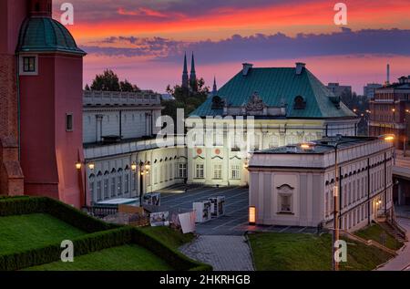 Warschau der Kupferdachpalast - Warszawa Pałac pod Blachą Stockfoto