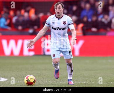 Kidderminster, England, 5th. Februar 2022. Mark Noble von West Ham United während des Emirates FA Cup-Spiels im Aggborough Stadium, Kidderminster. Bildnachweis sollte lauten: Darren Staples / Sportimage Stockfoto