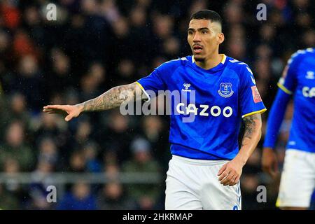 Liverpool, Großbritannien. 05th. Februar 2022. Allan von Everton während des Premier League-Spiels zwischen Everton und Brentford im Goodison Park am 5th 2022. Februar in Liverpool, England. (Foto von Tony Taylor/phcimages.com) Quelle: PHC Images/Alamy Live News Stockfoto