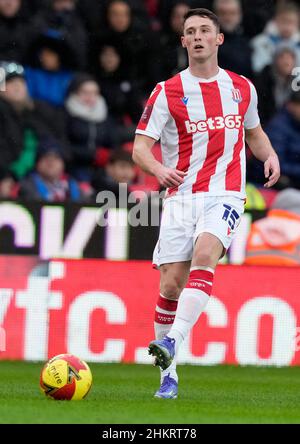 Stoke, England, 5th. Februar 2022. Jordan Thompson von Stoke City während des Emirates FA Cup Spiels im bet365 Stadium, Stoke. Bildnachweis sollte lauten: Andrew Yates / Sportimage Stockfoto