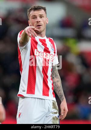 Stoke, England, 5th. Februar 2022. Josh Tymon von Stoke City während des Emirates FA Cup-Spiels im bet365 Stadium, Stoke. Bildnachweis sollte lauten: Andrew Yates / Sportimage Stockfoto