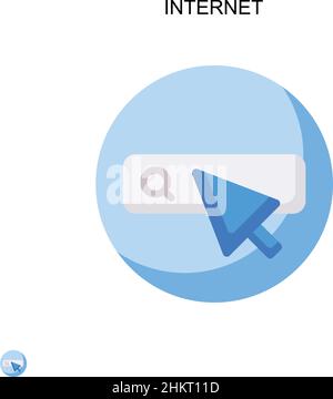 Einfaches Vektorsymbol für das Internet. Illustration Symbol Design-Vorlage für Web mobile UI-Element. Stock Vektor