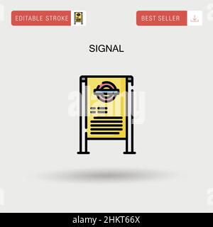 Signal Simple Vector-Symbol. Stock Vektor