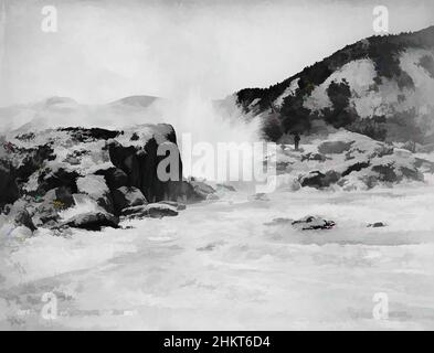 Kunst inspiriert von Whakarewarewa Geyser, Burton Brothers Studio, Fotostudio, um 1880, Bay of Plenty, Schwarz-Weiß-Fotografie, Classic Works modernisiert von Artotop mit einem Schuss Moderne. Formen, Farbe und Wert, auffällige visuelle Wirkung auf Kunst. Emotionen durch Freiheit von Kunstwerken auf zeitgemäße Weise. Eine zeitlose Botschaft, die eine wild kreative neue Richtung verfolgt. Künstler, die sich dem digitalen Medium zuwenden und die Artotop NFT erschaffen Stockfoto