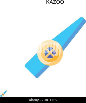 Einfaches Vektorsymbol von Kazoo. Illustration Symbol Design-Vorlage für Web mobile UI-Element. Stock Vektor