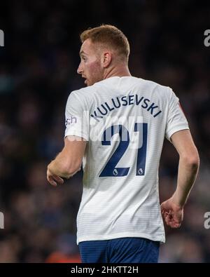 LONDON, ENGLAND - 05. FEBRUAR: Dejan Kulusevski von Tottenham Hotspur während des Emirates FA Cup Fourth Round Matches zwischen Tottenham Hotspur und Brighton & Hove Albion im Tottenham Hotspur Stadium am 5. Februar 2022 in London, England. (Foto von Sebastian Frej) Stockfoto