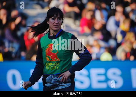 Madrid, Spanien. 05th. Februar 2022. Rugby Europe Championship 2022 - Spanien V Niederlande. Mar Alvarez Portillo Physical Trainer des spanischen Rugby-Verbandes. Die Ausgaben der Rugby Europe Championship 2023 und 2022 verdoppeln sich als Qualifikationsprozess für die Rugby-Weltmeisterschaft 2023. Complutense Central Stadium, Madrid, Spanien. Kredit: EnriquePSans/Alamy Live Nachrichten Stockfoto