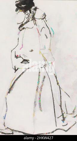 Kunst inspiriert von zwei Wanderfrauen, im Profil, Classic Works modernisiert von Artotop mit einem Schuss Moderne. Formen, Farbe und Wert, auffällige visuelle Wirkung auf Kunst. Emotionen durch Freiheit von Kunstwerken auf zeitgemäße Weise. Eine zeitlose Botschaft, die eine wild kreative neue Richtung verfolgt. Künstler, die sich dem digitalen Medium zuwenden und die Artotop NFT erschaffen Stockfoto