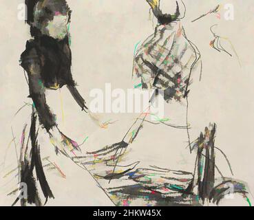 Kunst inspiriert von zwei stehenden oder wandelenden Frauen, Classic Works modernisiert von Artotop mit einem Schuss Moderne. Formen, Farbe und Wert, auffällige visuelle Wirkung auf Kunst. Emotionen durch Freiheit von Kunstwerken auf zeitgemäße Weise. Eine zeitlose Botschaft, die eine wild kreative neue Richtung verfolgt. Künstler, die sich dem digitalen Medium zuwenden und die Artotop NFT erschaffen Stockfoto