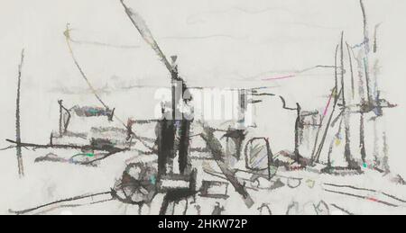 Kunst inspiriert von Blick auf eine Baustelle, Classic Works modernisiert von Artotop mit einem Schuss Moderne. Formen, Farbe und Wert, auffällige visuelle Wirkung auf Kunst. Emotionen durch Freiheit von Kunstwerken auf zeitgemäße Weise. Eine zeitlose Botschaft, die eine wild kreative neue Richtung verfolgt. Künstler, die sich dem digitalen Medium zuwenden und die Artotop NFT erschaffen Stockfoto