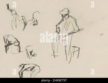 Kunst inspiriert von Figurenstudien, unter anderem von einem sitzenden Mann, werden die von Artotop modernisierten Classic Works mit einem Schuss Moderne modernisiert. Formen, Farbe und Wert, auffällige visuelle Wirkung auf Kunst. Emotionen durch Freiheit von Kunstwerken auf zeitgemäße Weise. Eine zeitlose Botschaft, die eine wild kreative neue Richtung verfolgt. Künstler, die sich dem digitalen Medium zuwenden und die Artotop NFT erschaffen Stockfoto