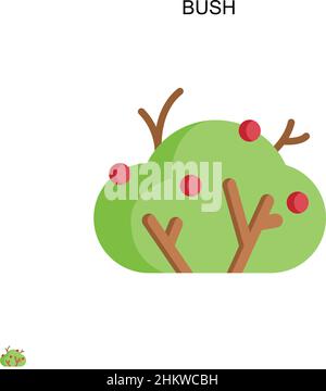 Einfaches Bush-Vektor-Symbol. Illustration Symbol Design-Vorlage für Web mobile UI-Element. Stock Vektor