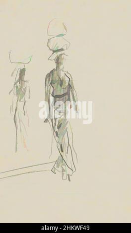 Kunst inspiriert von indonesischen Frauen mit Schüsseln auf dem Kopf Java, Classic Works modernisiert von Artotop mit einem Schuss Moderne. Formen, Farbe und Wert, auffällige visuelle Wirkung auf Kunst. Emotionen durch Freiheit von Kunstwerken auf zeitgemäße Weise. Eine zeitlose Botschaft, die eine wild kreative neue Richtung verfolgt. Künstler, die sich dem digitalen Medium zuwenden und die Artotop NFT erschaffen Stockfoto