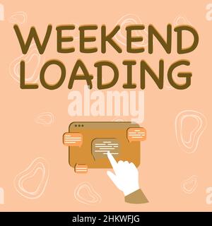 Textzeichen zeigt an. Business Approach Hand zeigt Diagramm Wachstum zeigen Web-Browser-Bildschirm. Stockfoto