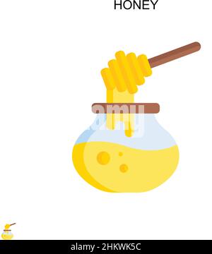 Einfaches Vektorsymbol „Honig“. Illustration Symbol Design-Vorlage für Web mobile UI-Element. Stock Vektor