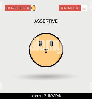 Assertive Simple Vector-Symbol. Stock Vektor