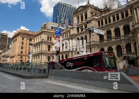 Treasury Casino Brisbane. Denkmalgeschütztes Gebäude. Stockfoto