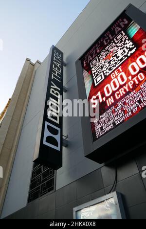 Los Angeles, Kalifornien, USA 1st. Februar 2022 Dolby Theater unterschreiben bei Paramount Pictures 'Jackass Forever' US-Premiere im TCL Chinese Theatre am 1. Februar 2022 in Los Angeles, Kalifornien, USA. Foto von Barry King/Alamy Stockfoto Stockfoto