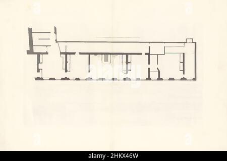 Art inspired by Plan of the rooms leading to the Mausoleum of Prince William IV, 1751, Plan des Appartements (...), Platte Grond van de vertrekken met swart bekleed, die men moeten pas, om het Lyk van sijn Doorlugtige Hoogheit op het Parade Bed te sien, Willem IV's Mausoleum (Serie, Classic Works modernisiert von Artotop mit einem Schuss Moderne. Formen, Farbe und Wert, auffällige visuelle Wirkung auf Kunst. Emotionen durch Freiheit von Kunstwerken auf zeitgemäße Weise. Eine zeitlose Botschaft, die eine wild kreative neue Richtung verfolgt. Künstler, die sich dem digitalen Medium zuwenden und die Artotop NFT erschaffen Stockfoto