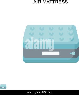 Einfaches Vektorsymbol für Luftmatratzen. Illustration Symbol Design-Vorlage für Web mobile UI-Element. Stock Vektor