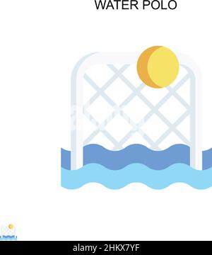 Einfaches Vektorsymbol „Wasserball“. Illustration Symbol Design-Vorlage für Web mobile UI-Element. Stock Vektor