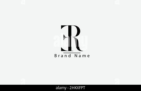 ER RE E R abstrakte Vektor-Logo-Monogramm-Vorlage Stock Vektor