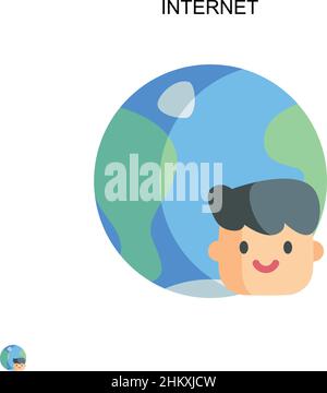 Einfaches Vektorsymbol für das Internet. Illustration Symbol Design-Vorlage für Web mobile UI-Element. Stock Vektor