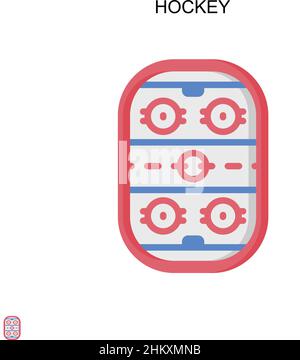 Einfaches Vektor-Symbol für Hockey. Illustration Symbol Design-Vorlage für Web mobile UI-Element. Stock Vektor