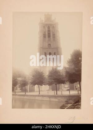 Kunst inspiriert von Blick auf den Turm der Grote oder Onze-Lieve-Vrouwenkerk in Dordrecht, anoniem (Monumentenzorg) (zugeschrieben), A.J.M. Mulder, Korte Geldersekade, c. 1880 - c. 1910, fotografischer Träger, Karton, Albumendruck, Höhe 240 mm × Breite 171 mm, Classic Works modernisiert von Artotop mit einem Schuss Moderne. Formen, Farbe und Wert, auffällige visuelle Wirkung auf Kunst. Emotionen durch Freiheit von Kunstwerken auf zeitgemäße Weise. Eine zeitlose Botschaft, die eine wild kreative neue Richtung verfolgt. Künstler, die sich dem digitalen Medium zuwenden und die Artotop NFT erschaffen Stockfoto