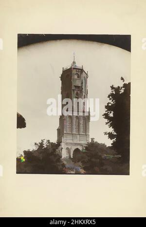 Kunst inspiriert von Blick auf den Turm der Grote Kerk in Elst, Elst., Johannes Gerardus Kramer, Elst, c. 1875 - c. 1900, Karton, Albumendruck, Höhe 280 mm × Breite 227 mm, Classic Works modernisiert von Artotop mit einem Schuss Moderne. Formen, Farbe und Wert, auffällige visuelle Wirkung auf Kunst. Emotionen durch Freiheit von Kunstwerken auf zeitgemäße Weise. Eine zeitlose Botschaft, die eine wild kreative neue Richtung verfolgt. Künstler, die sich dem digitalen Medium zuwenden und die Artotop NFT erschaffen Stockfoto