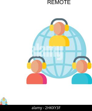 Symbol für den einfachen Vektor der Fernbedienung. Illustration Symbol Design-Vorlage für Web mobile UI-Element. Stock Vektor