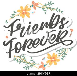 Soul Schwester mit Herz Schriftzug Design beste Freund Vorläufer Bff besties Stock Vektor