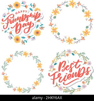 Soul Schwester mit Herz Schriftzug Design beste Freund Vorläufer Bff besties Stock Vektor