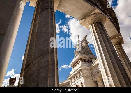 Benito Juárez-Plenarsaal, Alameda Central Park, Mexiko-Stadt. Nordamerika Stockfoto