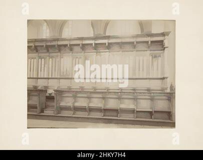 Kunst inspiriert von Chorgestühl in der Großen oder der Frauenkirche in Dordrecht, anoniem (Monumentenzorg) (zugeschrieben), Grote von Onze-Lieve-Vrouwekerk, c. 1880 - c. 1910, fotografischer Träger, Karton, Albumendruck, Höhe 170 mm × Breite 231 mm, Classic Works modernisiert von Artotop mit einem Schuss Moderne. Formen, Farbe und Wert, auffällige visuelle Wirkung auf Kunst. Emotionen durch Freiheit von Kunstwerken auf zeitgemäße Weise. Eine zeitlose Botschaft, die eine wild kreative neue Richtung verfolgt. Künstler, die sich dem digitalen Medium zuwenden und die Artotop NFT erschaffen Stockfoto